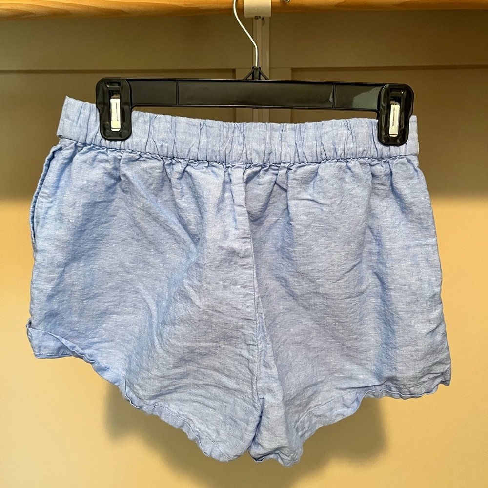 J. Crew Blue High Waist Shorts with Relaxed Fit - Picture 3 of 6